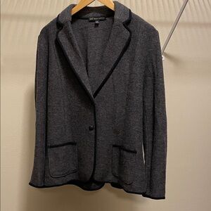 Brooks Brothers 346 Charcoal Blazer with Black Trim